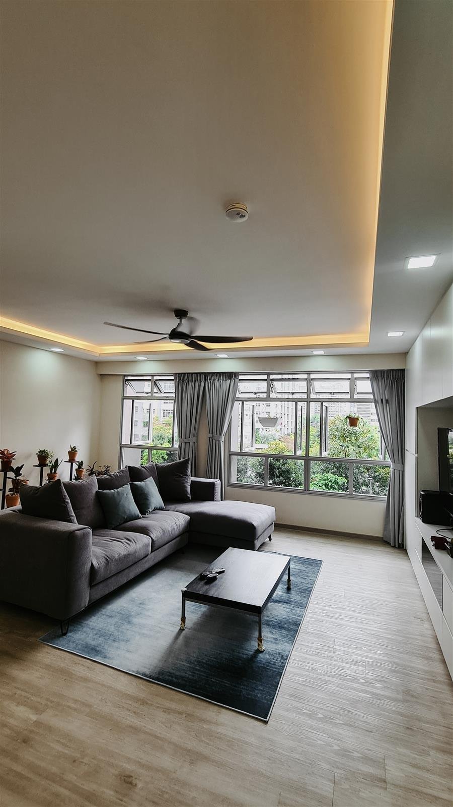 2022-09-19 Project - Open living room with custom media wall joinery